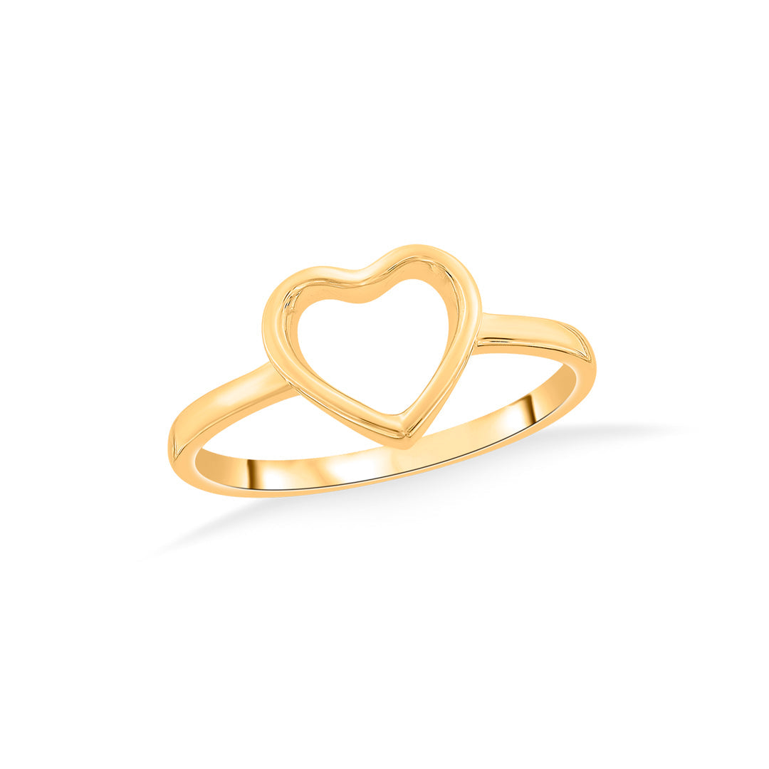 Gentle Heart Gold Heart Ring for Women