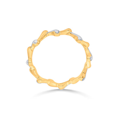 Crown Ripple Gold Fashion Ring for Women