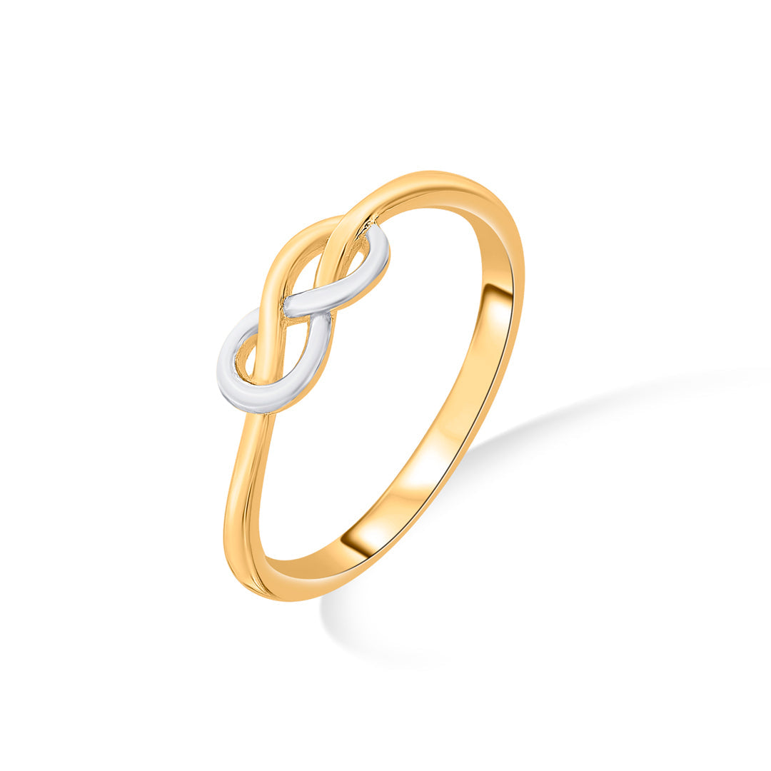 Love Twist Gold Eternity Ring for Women