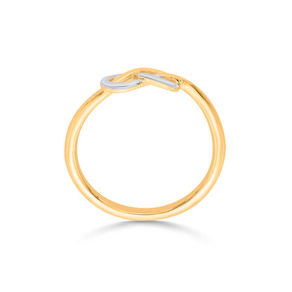 Love Twist Gold Eternity Ring for Women