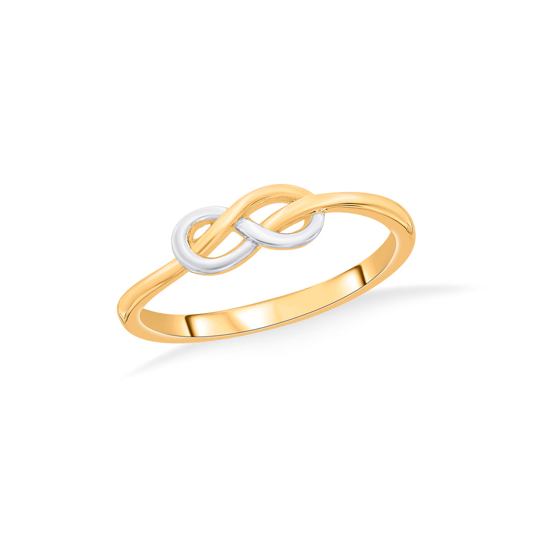 Love Twist Gold Eternity Ring for Women