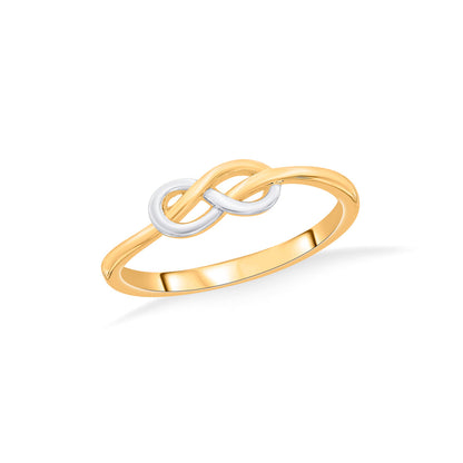 Love Twist Gold Eternity Ring for Women