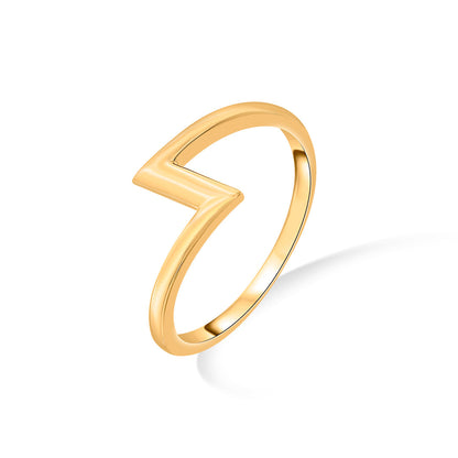 Bold Heart Gold Fashion Ring for Women