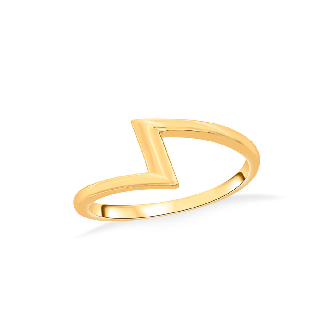 Bold Heart Gold Fashion Ring for Women