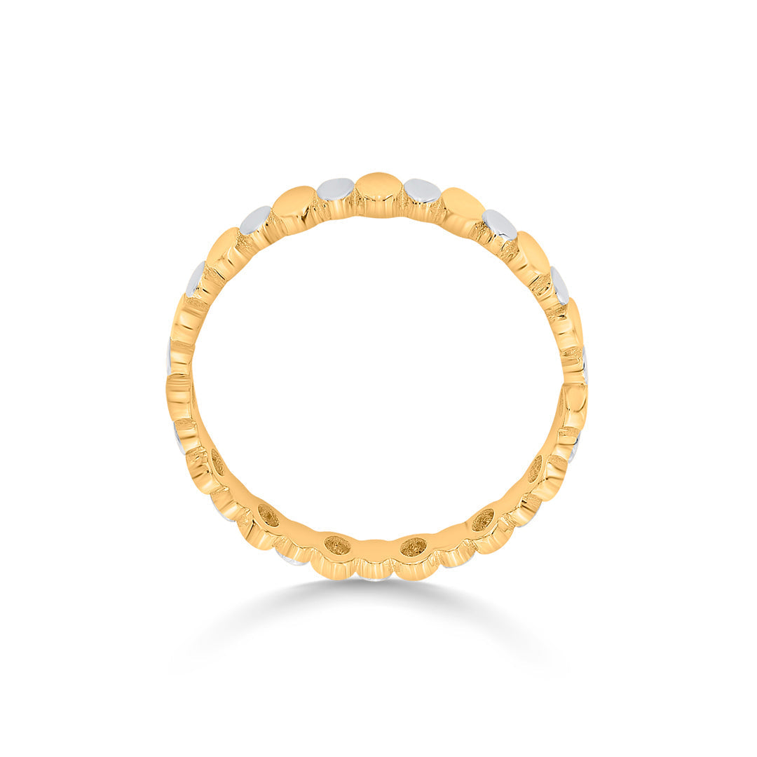 Stellar Loop Gold Fashion Ring for Women