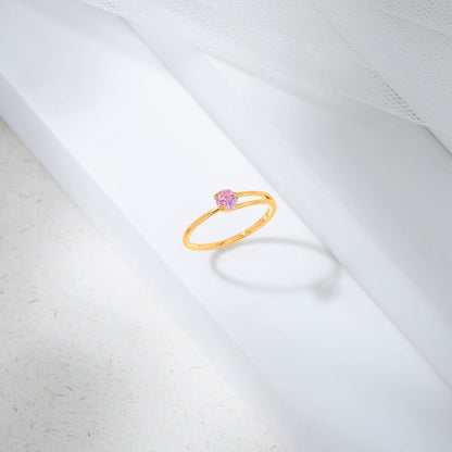 Sakura Bloom Gold Casual Ring for Women