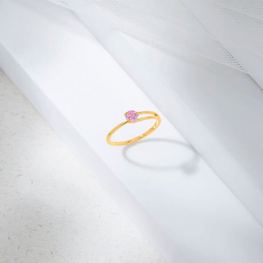 Sakura Bloom Gold Casual Ring for Women