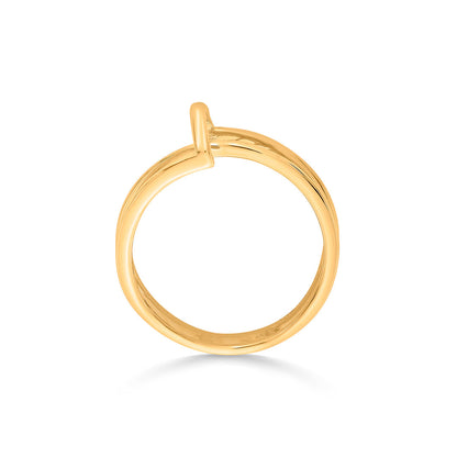 Urban Grid Gold Fashion Ring for Women