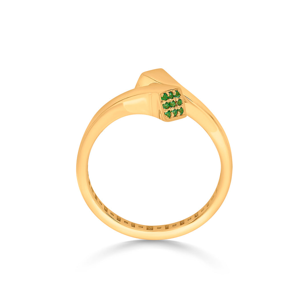 Melody Twist Gold Fashion Ring for Women