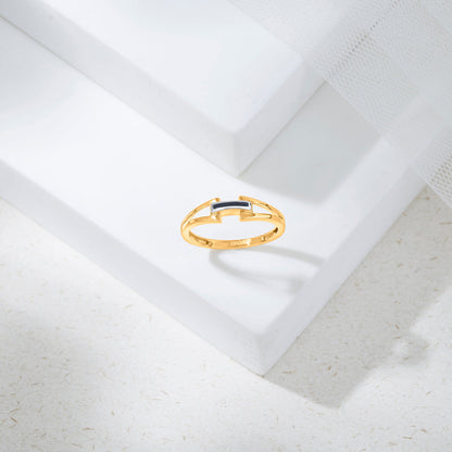Balanced Glow Gold Fashion Ring for Women