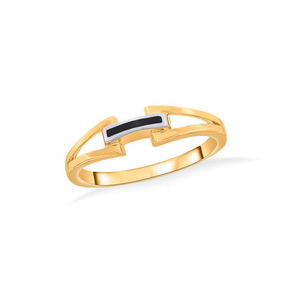 Balanced Glow Gold Fashion Ring for Women