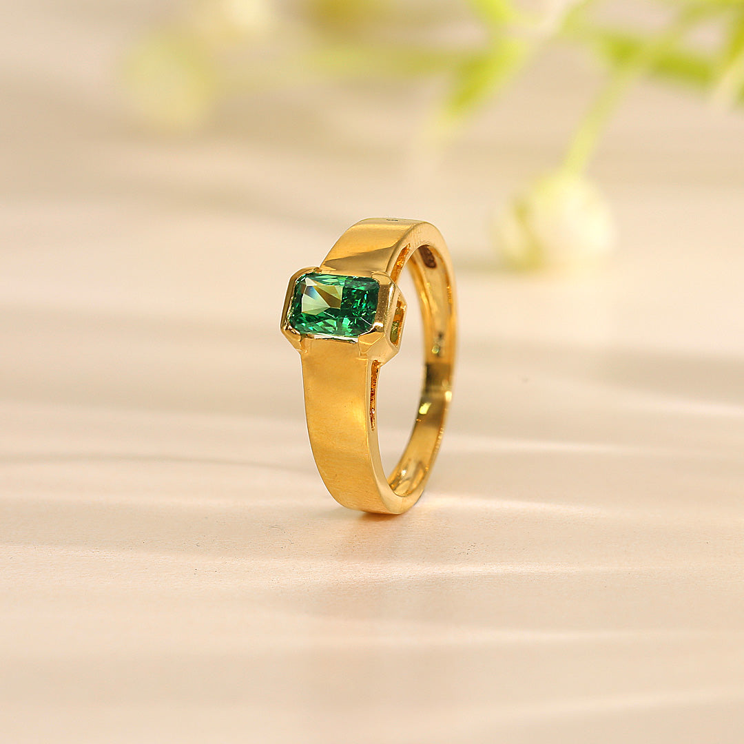 Olive Glow Gold Fashion Ring for Women