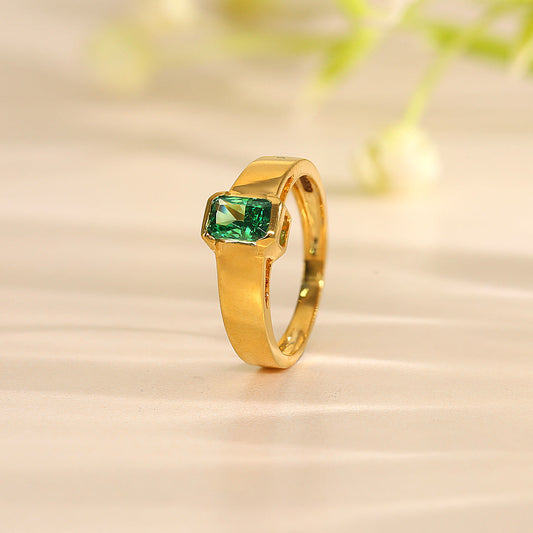 Olive Glow Gold Fashion Ring for Women