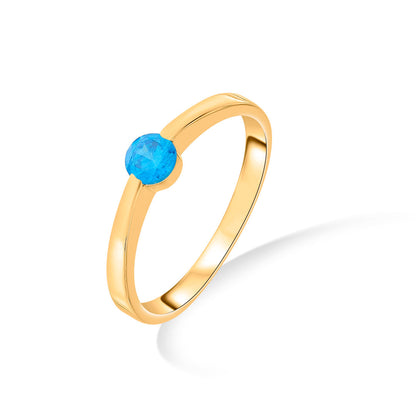 Sea Drop Gold Casual Ring for Women
