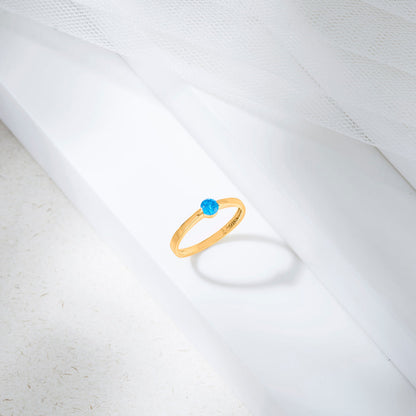 Sea Drop Gold Casual Ring for Women