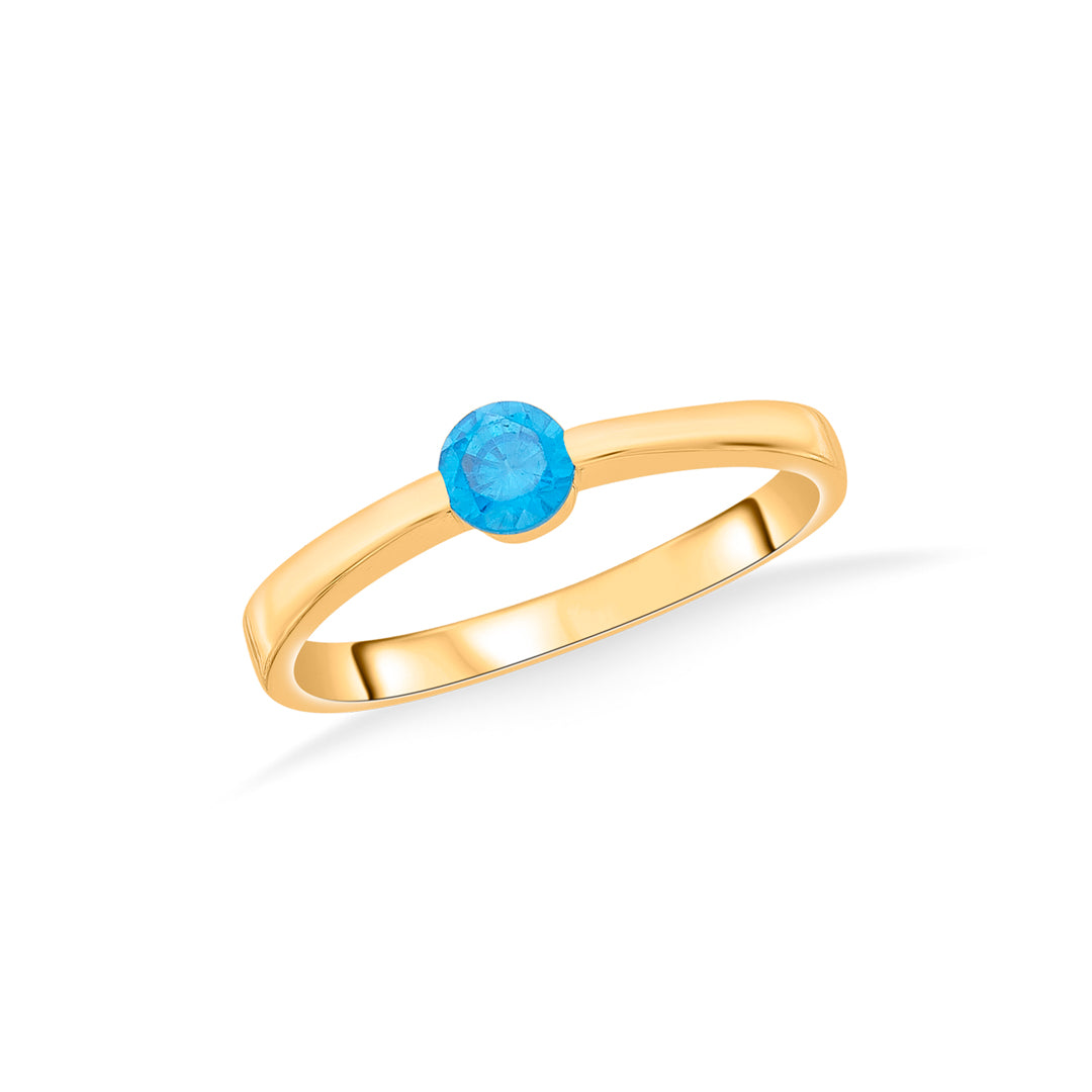 Sea Drop Gold Casual Ring for Women
