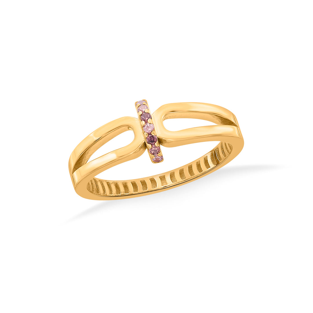 Xora Glow Gold Fashion Ring for Women