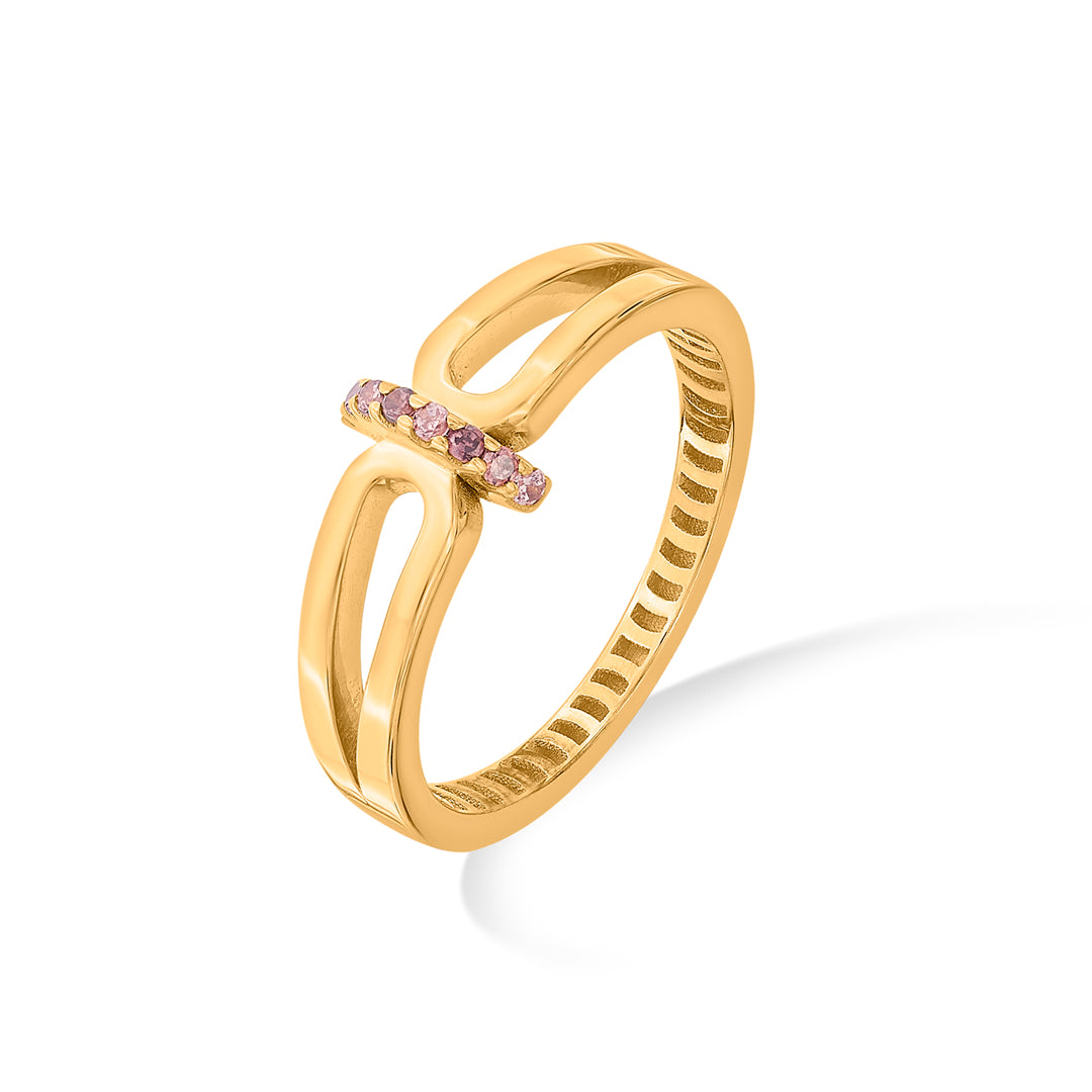 Xora Glow Gold Fashion Ring for Women
