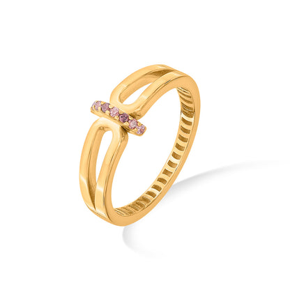 Xora Glow Gold Fashion Ring for Women