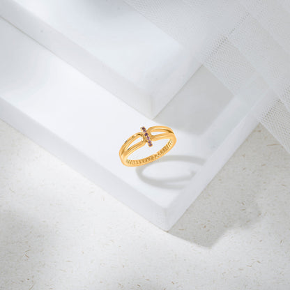 Xora Glow Gold Fashion Ring for Women