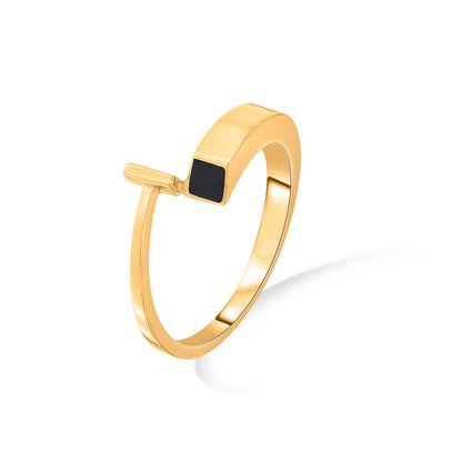 Power Bar Gold Fashion Ring for Women