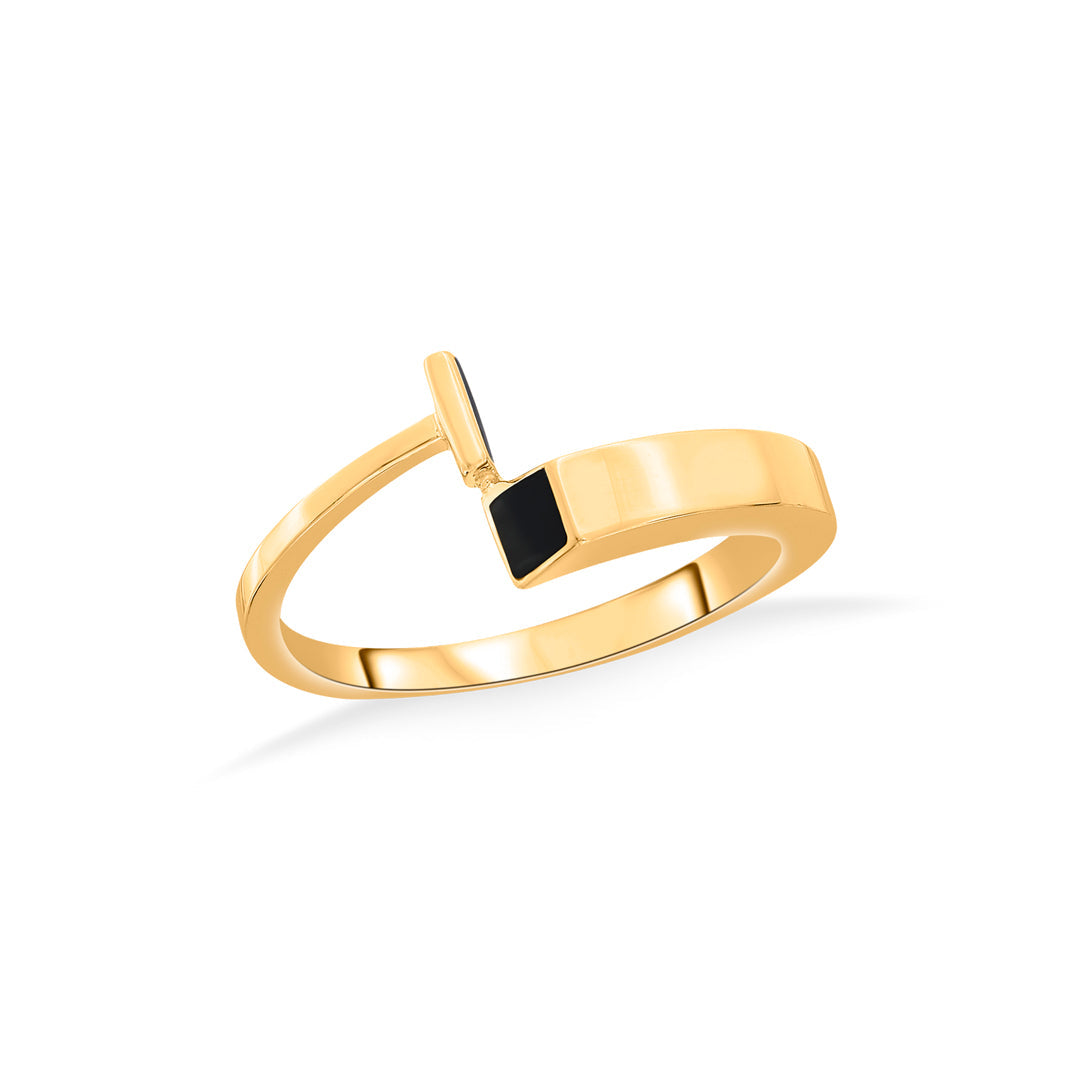 Power Bar Gold Fashion Ring for Women