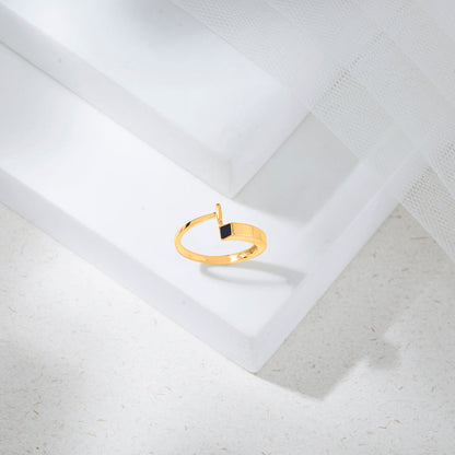 Power Bar Gold Fashion Ring for Women