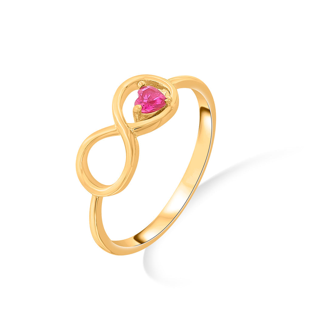 Rosé Forever Gold Eternity Ring for Women