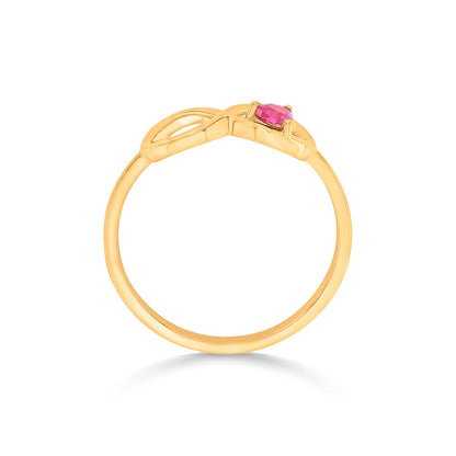Rosé Forever Gold Eternity Ring for Women
