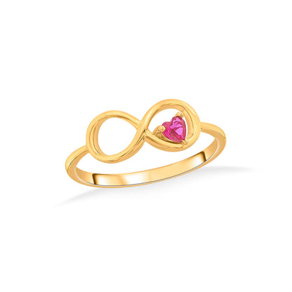 Rosé Forever Gold Eternity Ring for Women