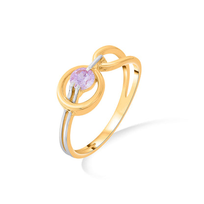 Lavender Dream Gold Fashion Ring for Women