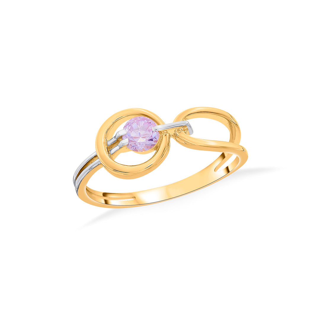 Lavender Dream Gold Fashion Ring for Women