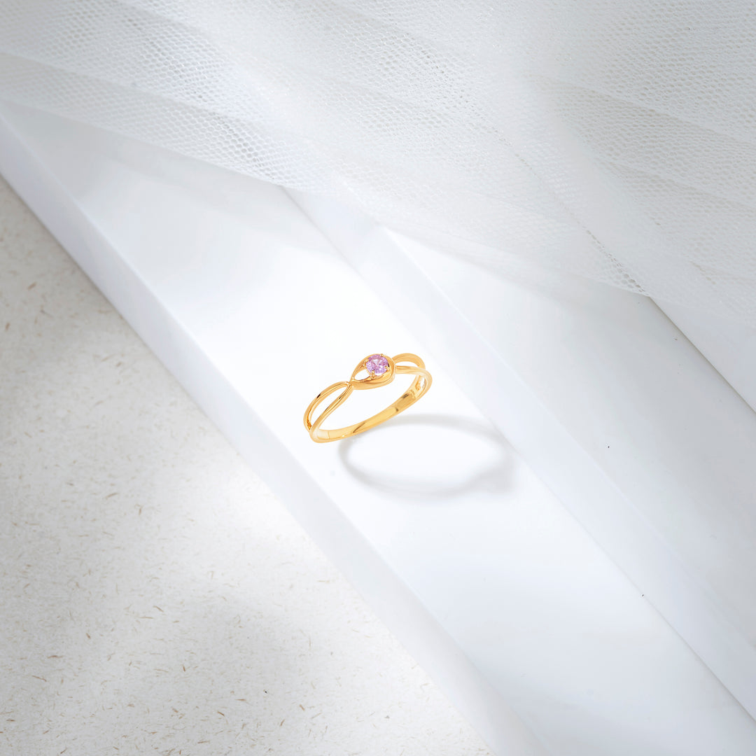 Aurora Lace Gold Fashion Ring for Women