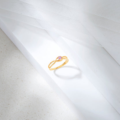 Aurora Lace Gold Fashion Ring for Women