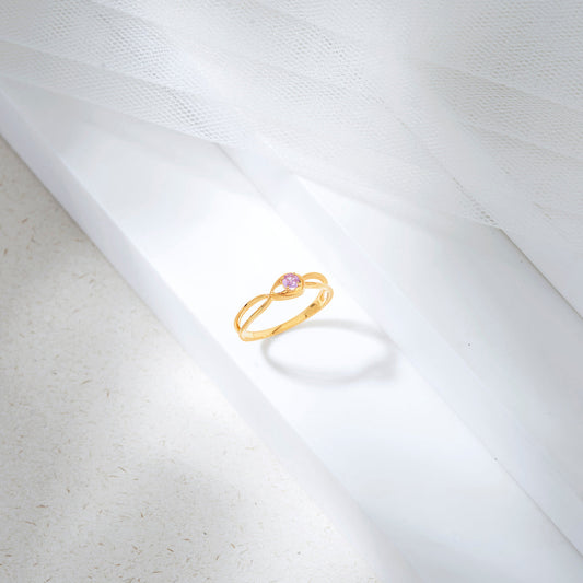 Aurora Lace Gold Fashion Ring for Women