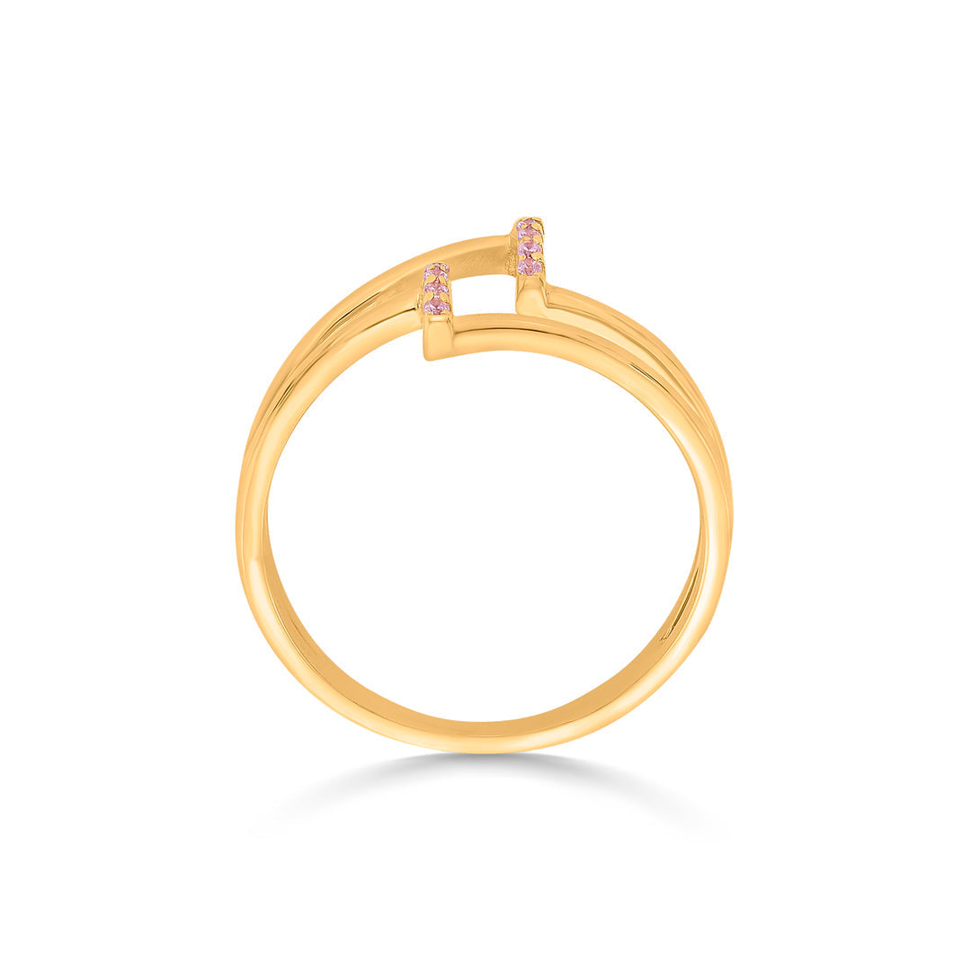 Storm Trail Gold Fashion Ring for Women