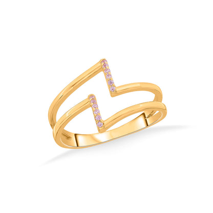 Storm Trail Gold Fashion Ring for Women
