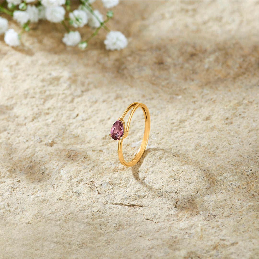 Rosé Dew Gold Fashion Ring for Women