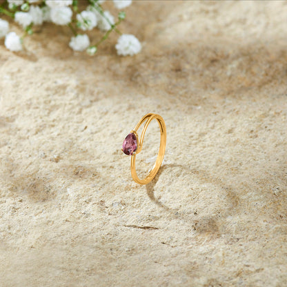 Rosé Dew Gold Fashion Ring for Women