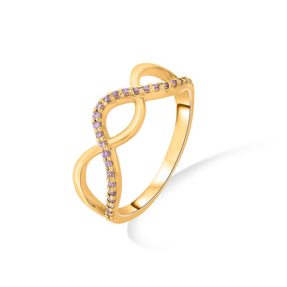 Infinite Glow Gold Fashion Ring for Women