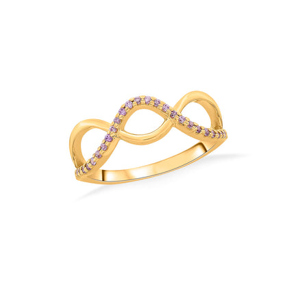 Infinite Glow Gold Fashion Ring for Women