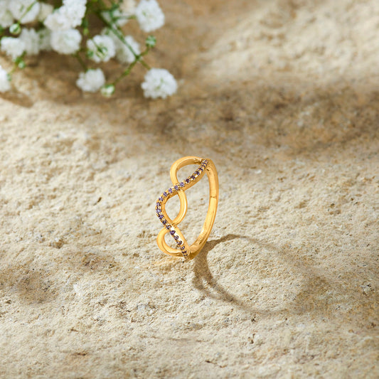 Infinite Glow Gold Fashion Ring for Women