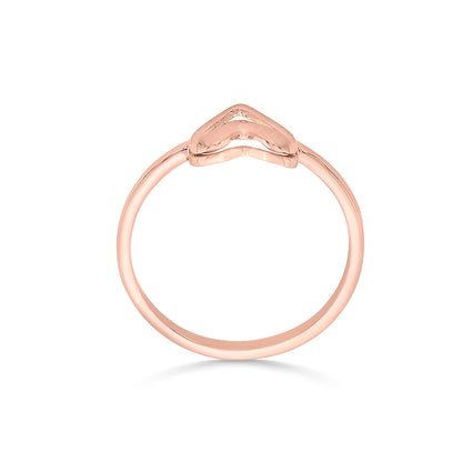 Heart Knot Gold Heart Ring for Women