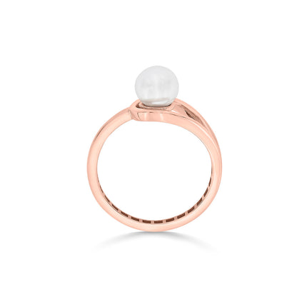 Pearl Serenity Gold Pearl Ring for Women
