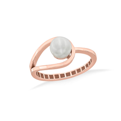 Pearl Serenity Gold Pearl Ring for Women