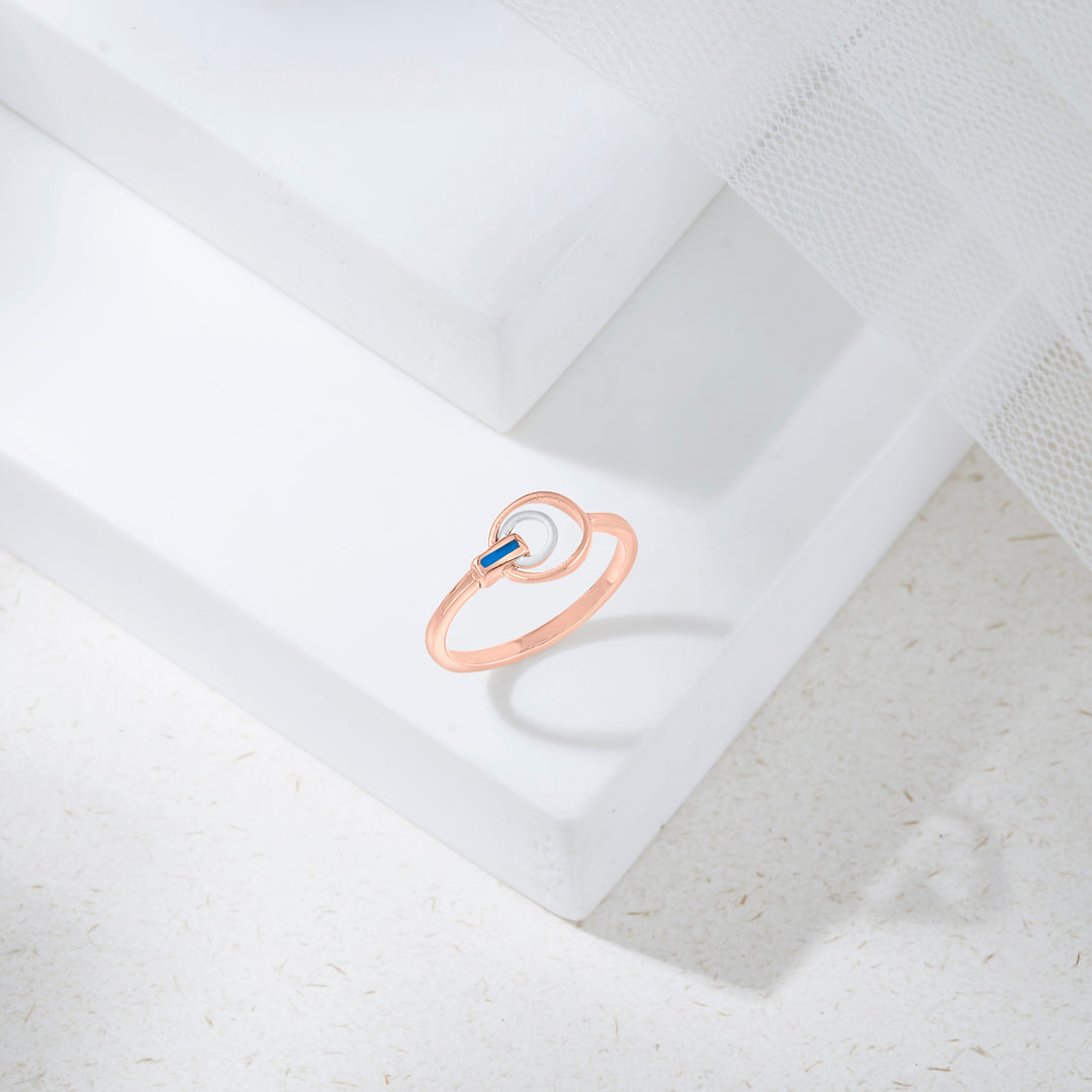 Twilight Glow Gold Fashion Ring for Women