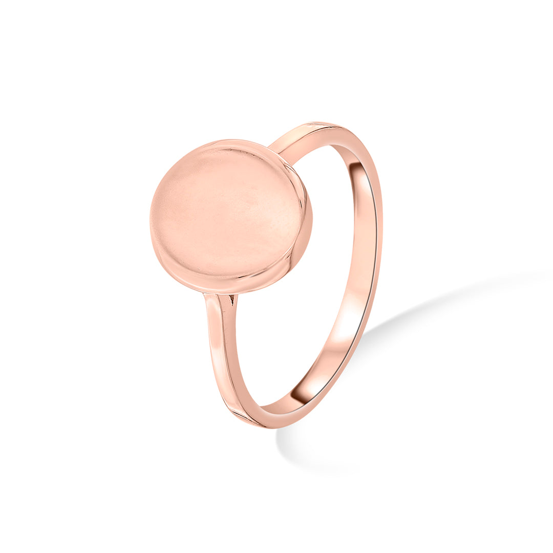 Lunar Disc Gold Fashion Ring for Women