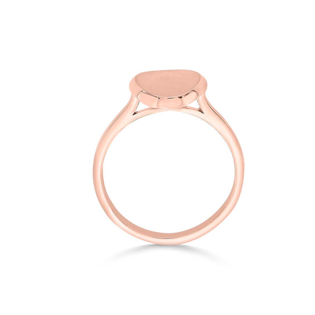 Lunar Disc Gold Fashion Ring for Women