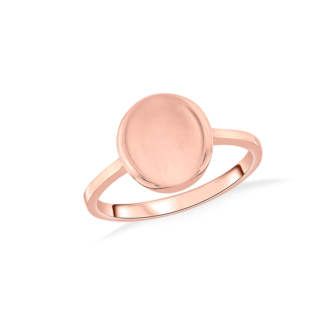 Lunar Disc Gold Fashion Ring for Women