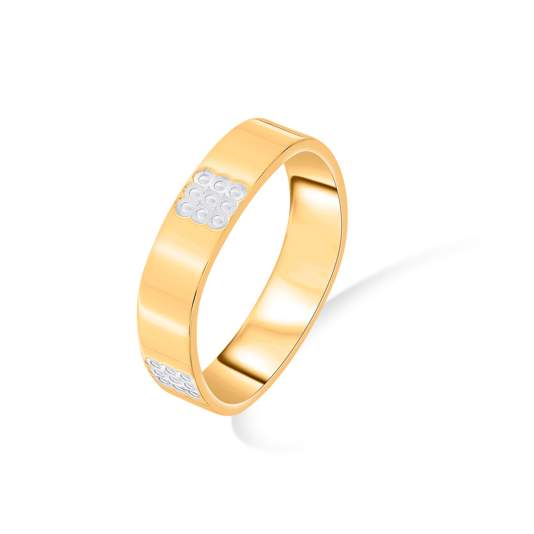 Luxe Square Gold Band Ring for Women